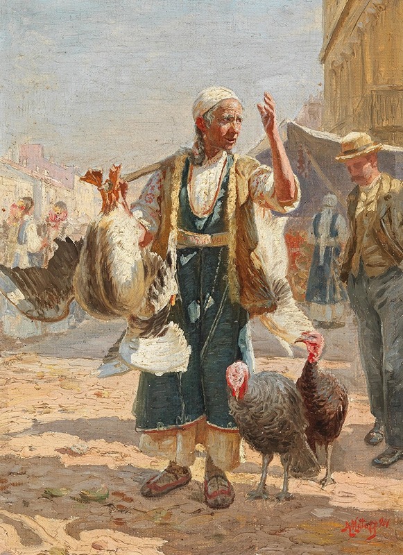 Anton Mittoff (Mitov) - The Poultry Market