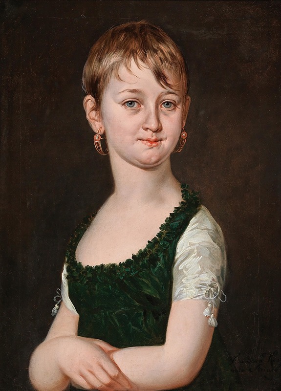 Barbara Krafft - Portrait Of A Young Girl, Traditionally Identified As Princess Zu Löwenstein-Wertheim (1800–1825)