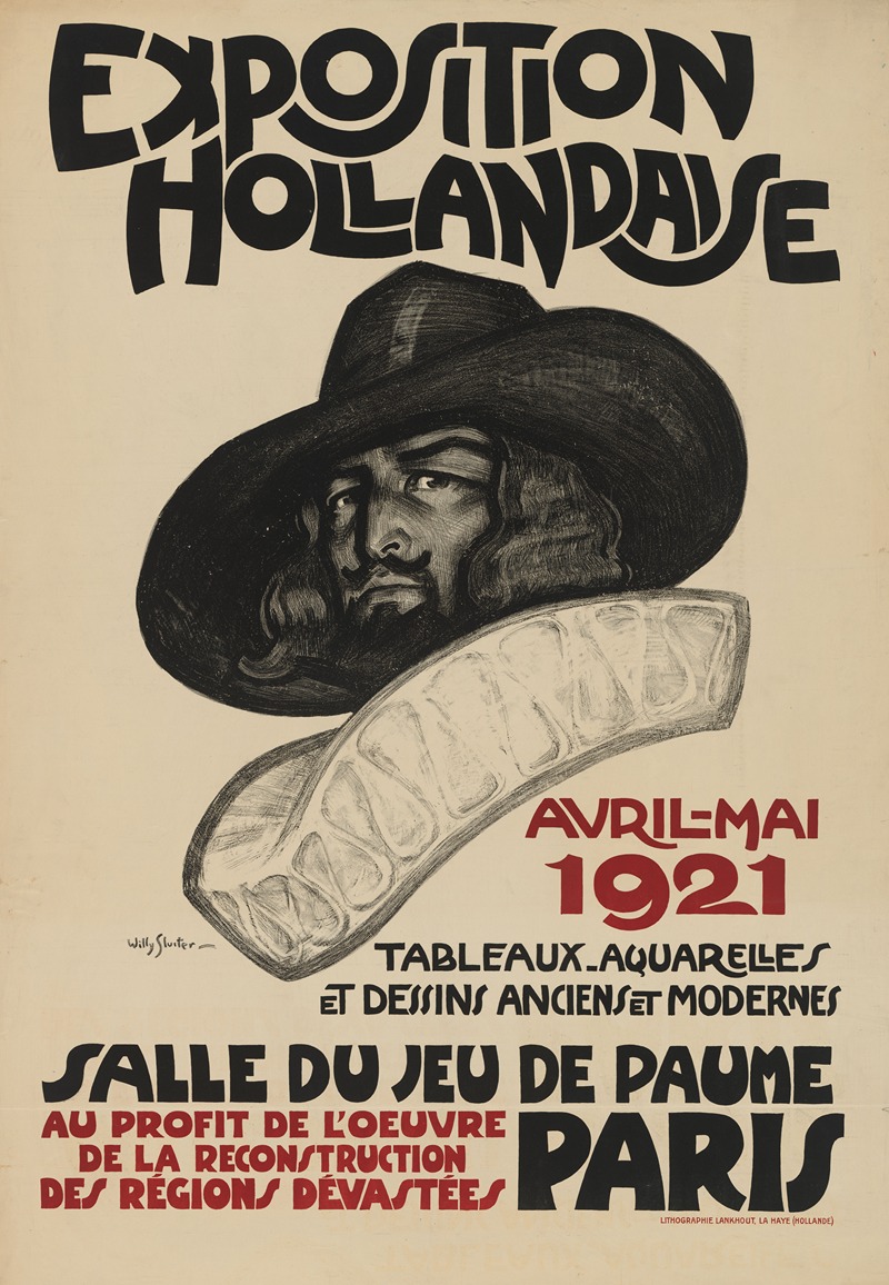 Willy Sluiter - Affiche voor de Exposition Hollandaise te Parijs, 1921