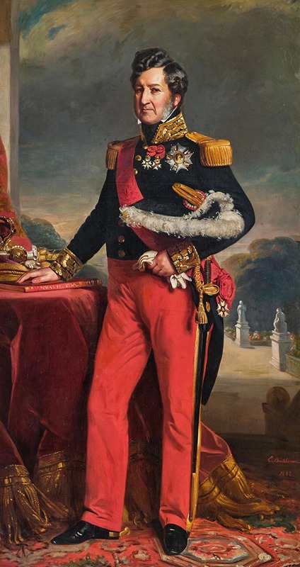 Charles Edouard Boutibonne - Portrait of the French King Louis-Philippe D’Orléans (Paris 1773-1850 Clermont House, England)
