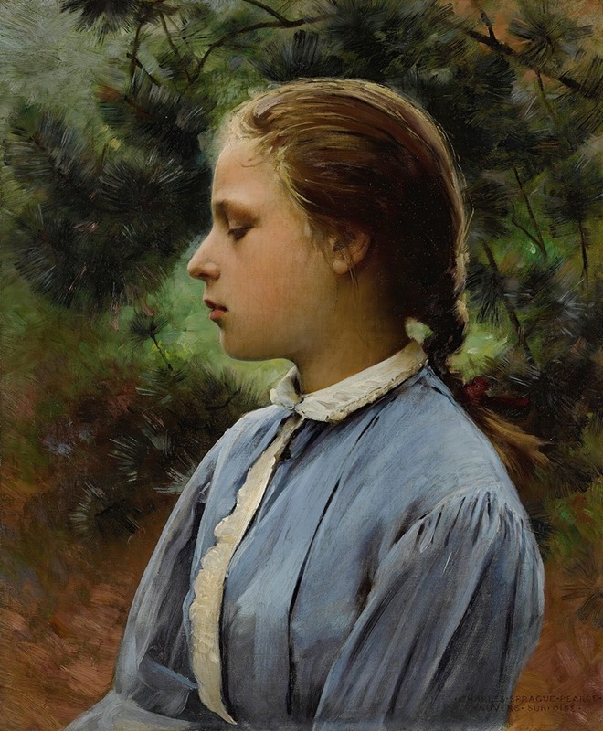 Charles Sprague Pearce - Young Girl Of Auvers-Sur-Oise