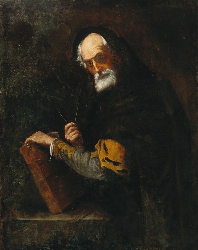 Circle of Jusepe de Ribera - A Philosopher