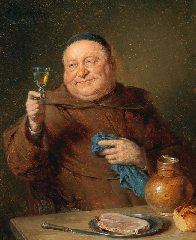 Eduard von Grützner - The Monk’S Meal