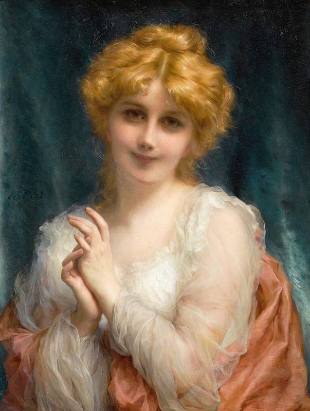 Etienne Adolphe Piot - A Golden-Haired Beauty