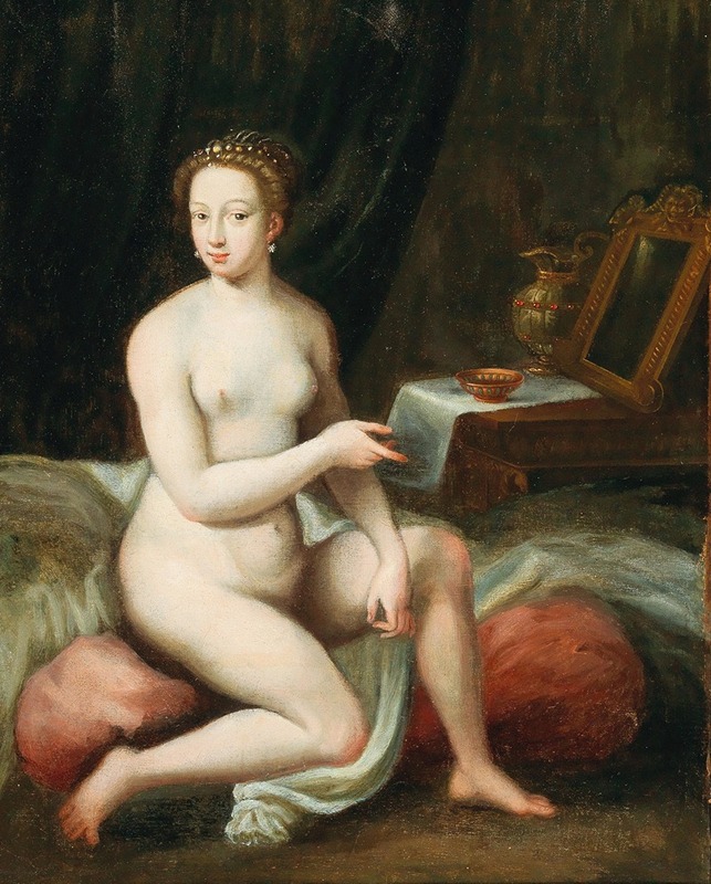French School - A Lady At Her Toilet