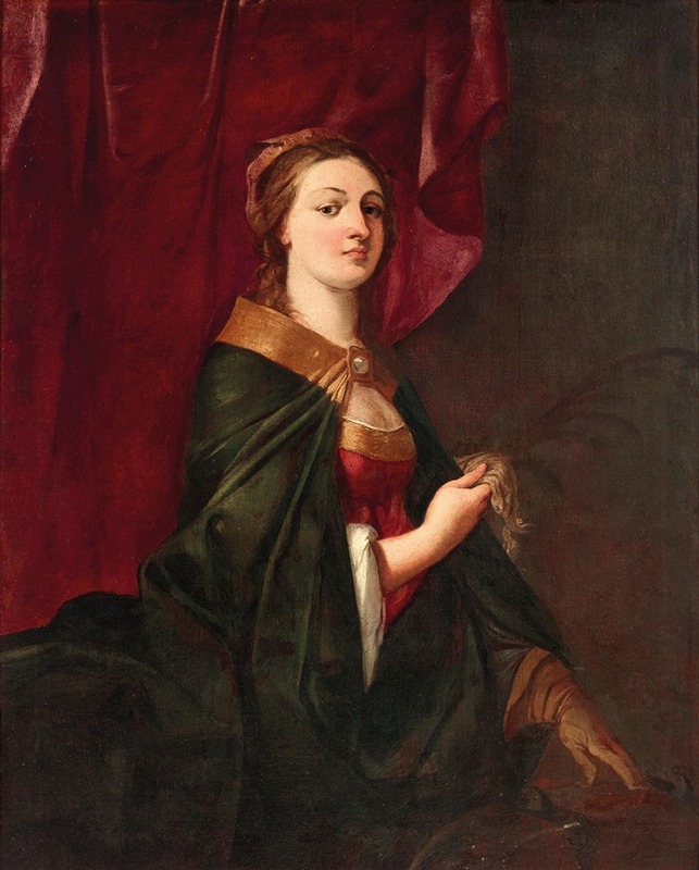 Giulio Carpioni - Portrait Of A Lady With A Glove