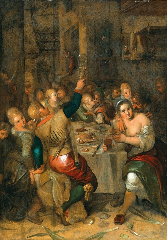 Hieronymus Francken II - A Banquet Scene