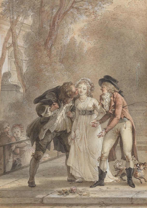 Jacques Louis François Touzé - Loaned Kiss