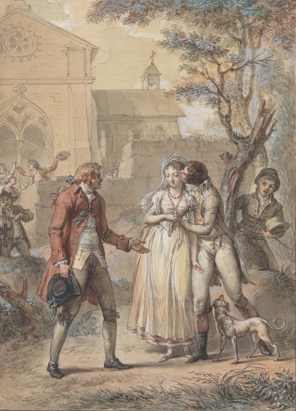 Jacques Louis François Touzé - The Kiss Returned