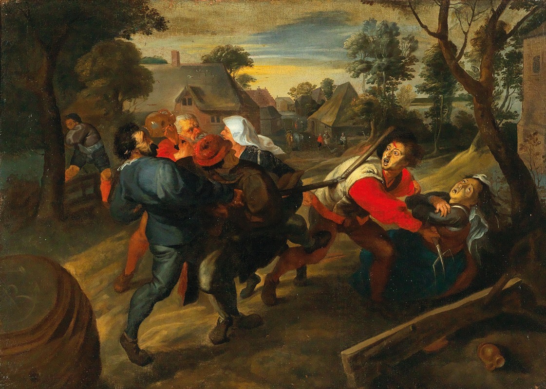 Jan Brueghel the Younger - A Village Brawl
