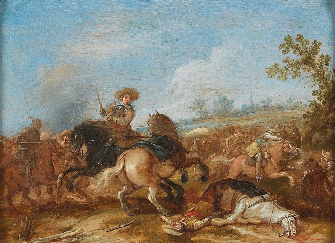 Jan Martszen de Jonge - A Cavalry Engagement
