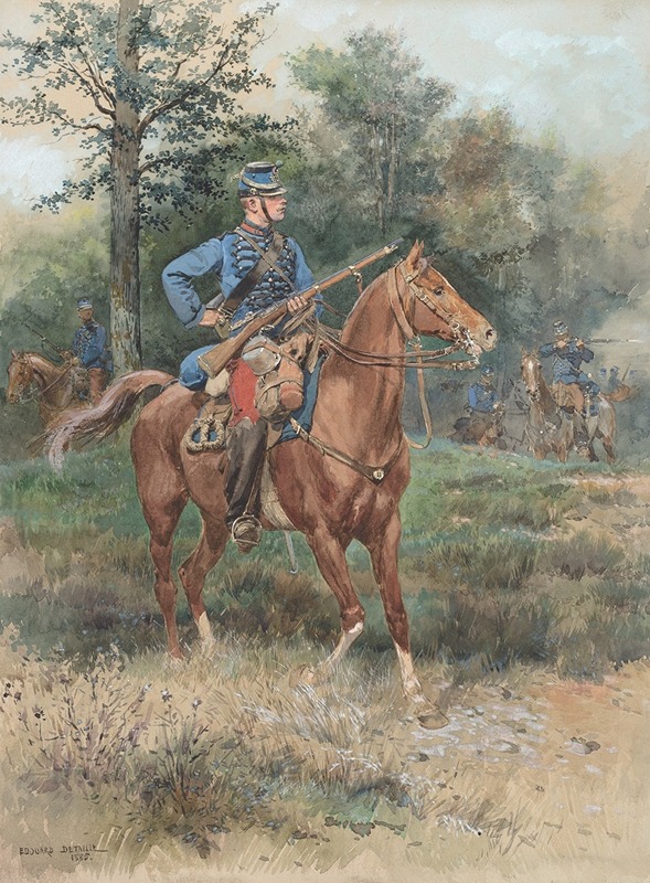 Jean-Baptiste Édouard Detaille - Chasseur À Cheval (Soldier On Horseback)