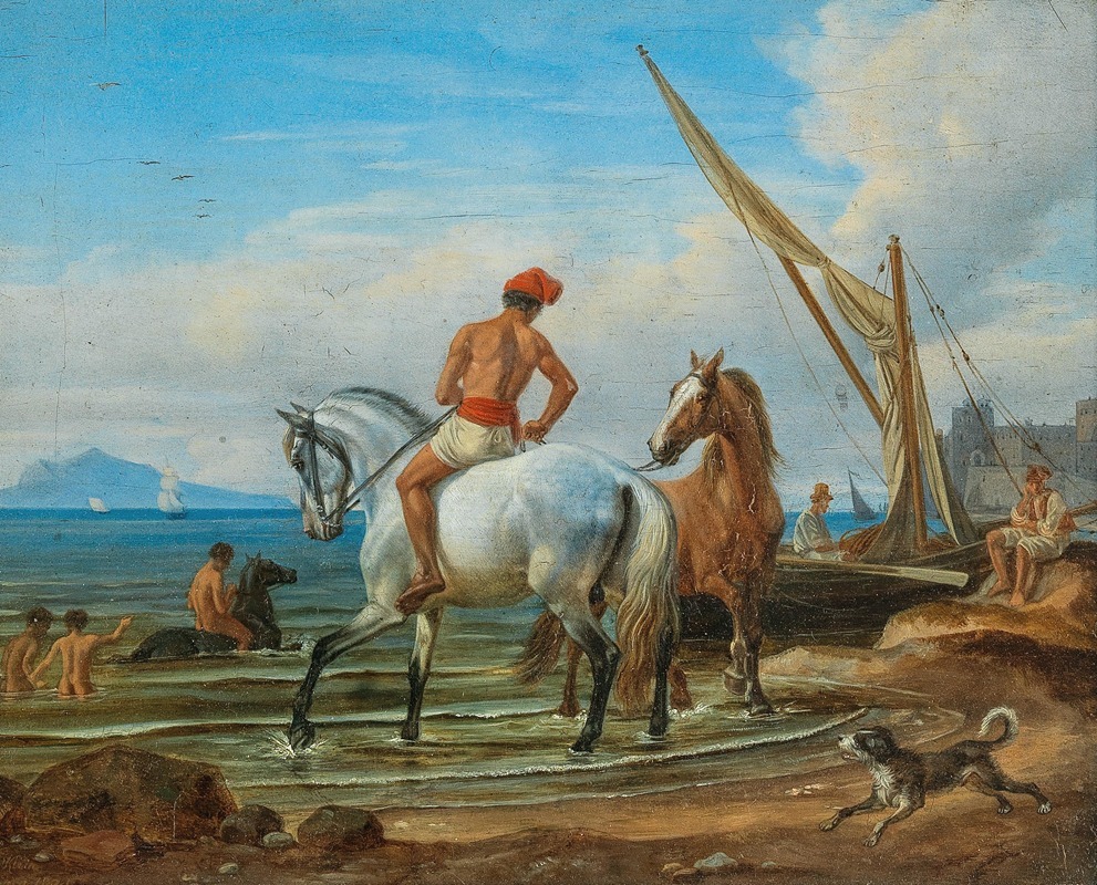 Johann Adam Klein - Naples, The Horses’ Bath