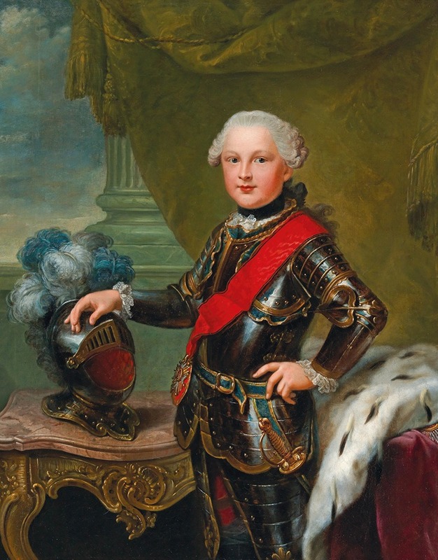 Johann Georg Ziesenis - Portrait Of Duke Carl II August Of Pfalz-Zweibrücken As Hereditary Prince Of Bavaria