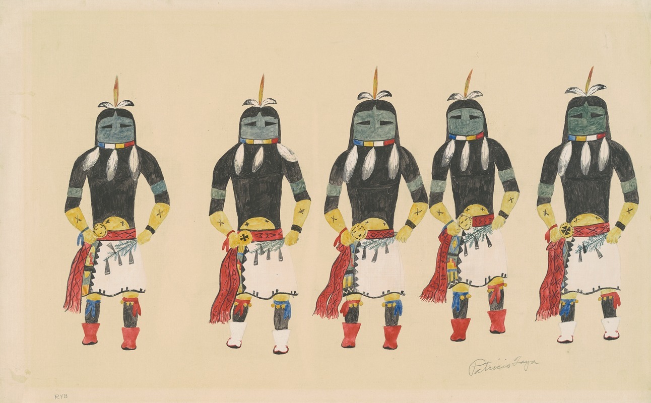 Patricio Toya - Long-Haired Kachinas