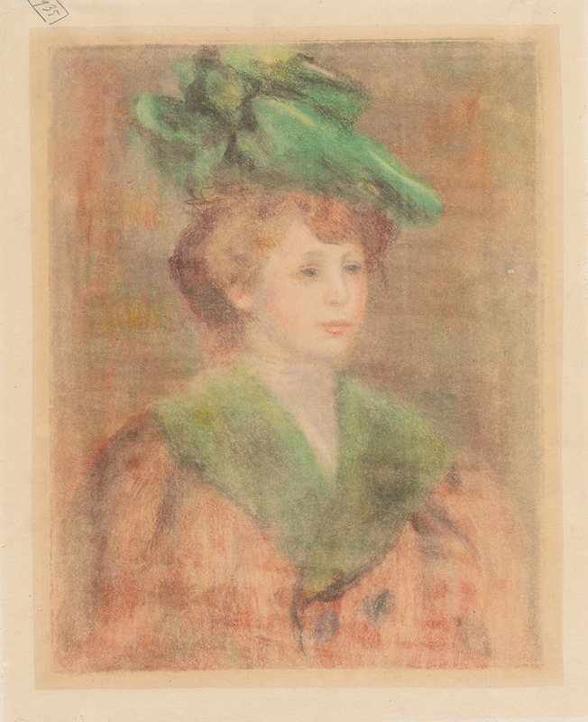 Pierre-Auguste Renoir - Lady With Green Hat (Mlle. Dieterle)