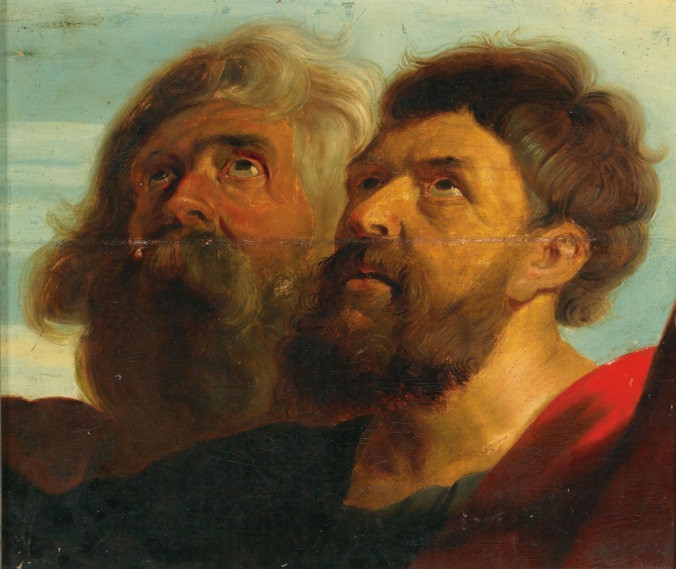 Follower of Peter Paul Rubens - Two Male Heads