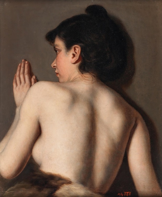 Anonymous - A Female Nude, Seen From Behind