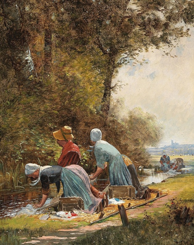 Anonymous - Washerwomen By The River
