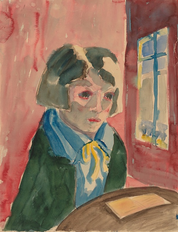 Walter Gramatté - Woman At A Window