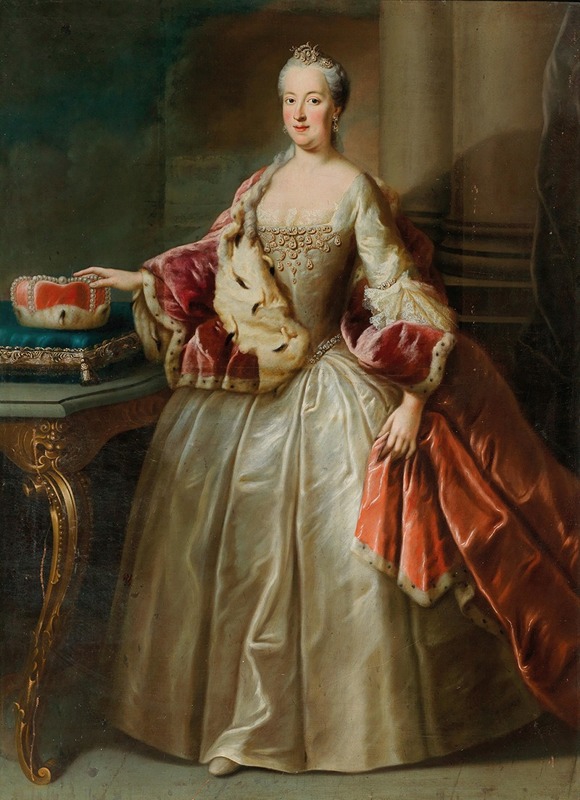 Workshop of Georges Desmarées - Portrait Of Maria Anna, Duchess Of Bavaria, Née Princess Of Pfalz- Sulzbach (1722–1790)