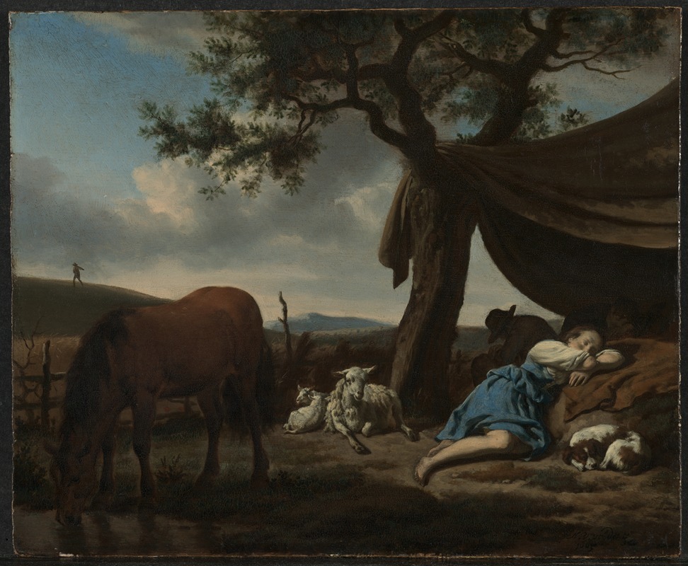 Adriaen van de Velde - Sleeping Shepherds
