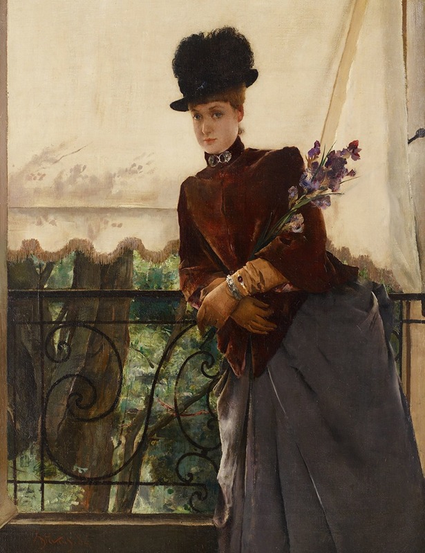 Alfred Stevens - Portrait of Mademoiselle Dubois