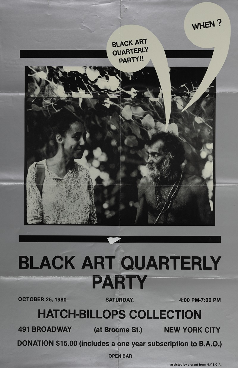 Anonymous - Black Art Quarterly Party presented by Hatch-Billops Collection