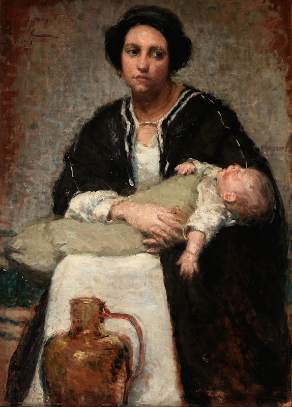 Alice Pike Barney - Mother and Sleeping Baby