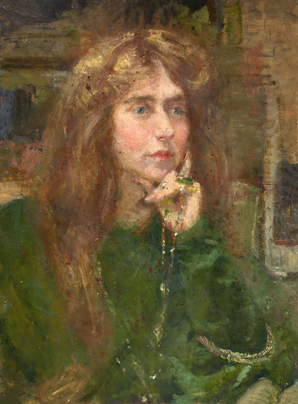 Alice Pike Barney - Natalie with Necklace