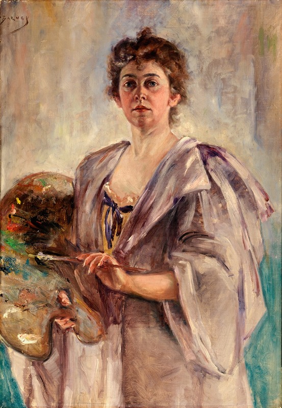 Alice Pike Barney - Self Portrait in Painting Robe