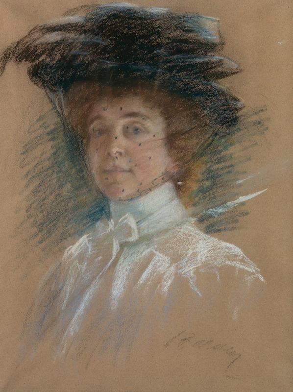 Alice Pike Barney - Self Portrait with Hat and Veil