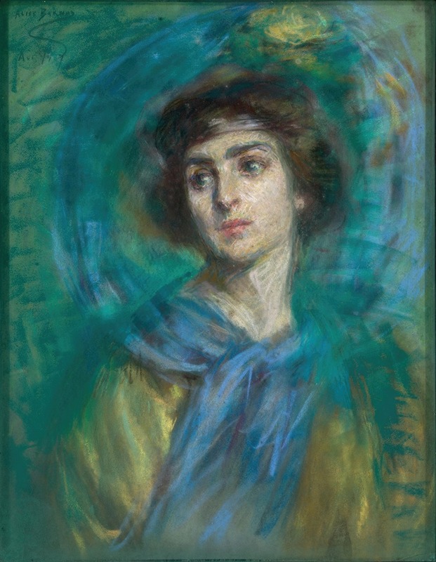 Alice Pike Barney - The Blue Scarf