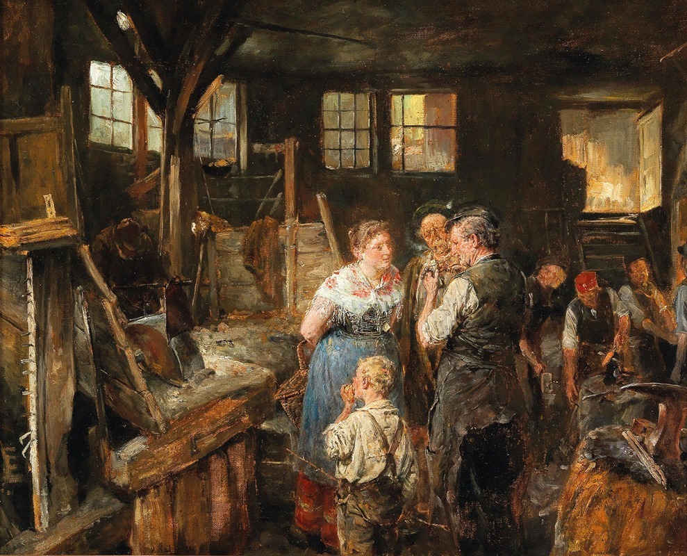 Carl Wilhelm Anton Seiler - In the Smithy