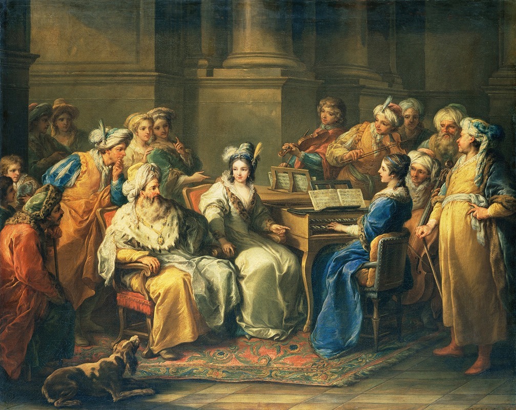 Charles-André van Loo - Le Grand Seigneur donnant un concert à sa maîtresse (The Grand Turk giving a Concert to his Mistress)