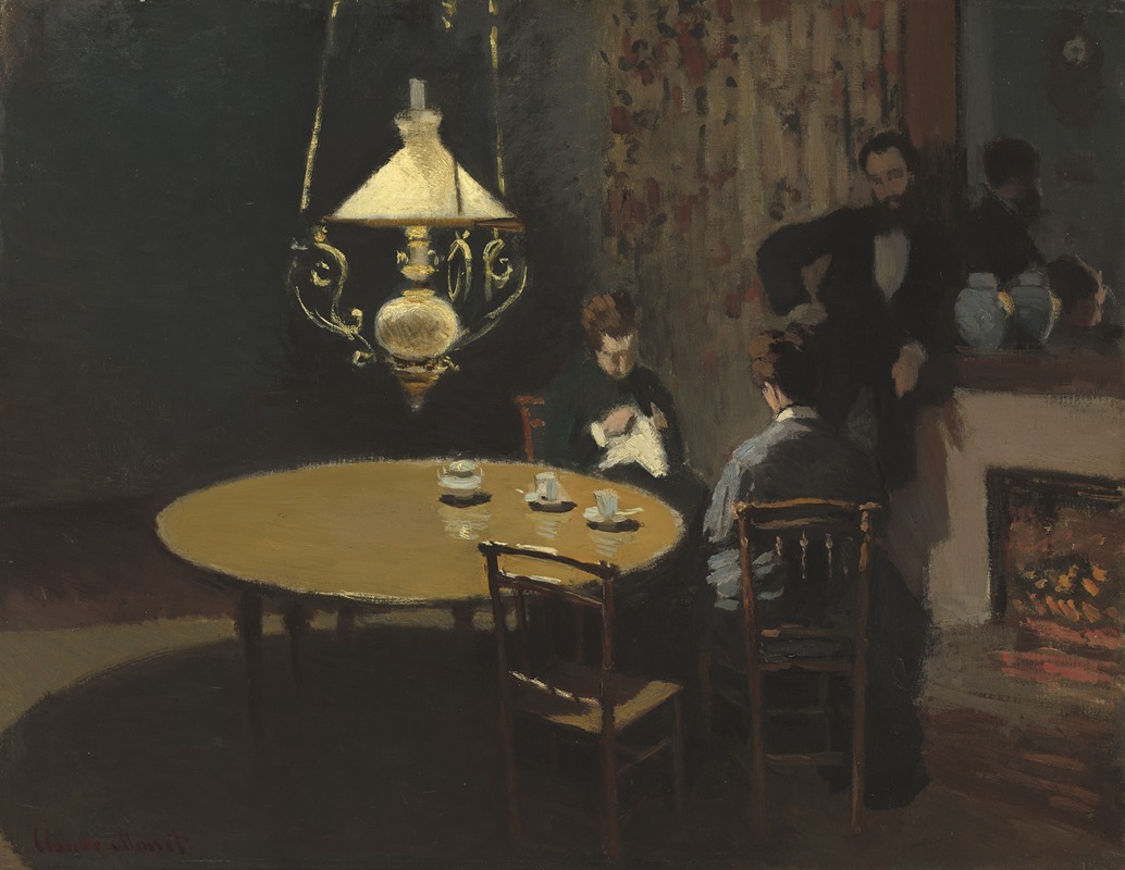 Claude Monet - Interior, after Dinner