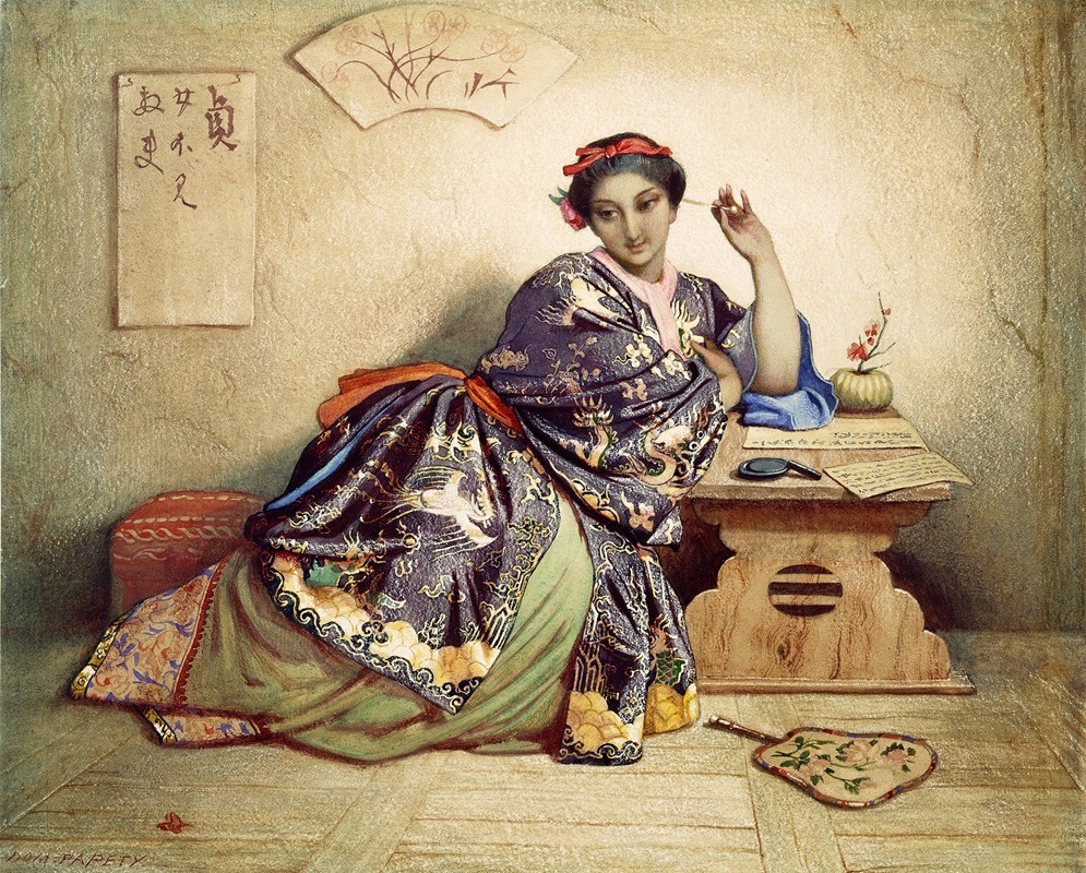 Dominique Louis Papety - A Chinese Girl