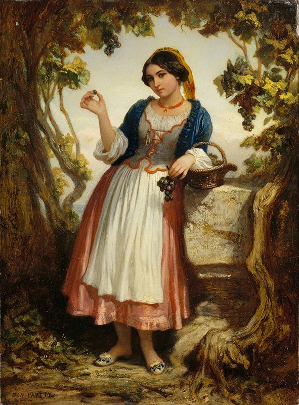 Dominique Louis Papety - An Italian Peasant Girl