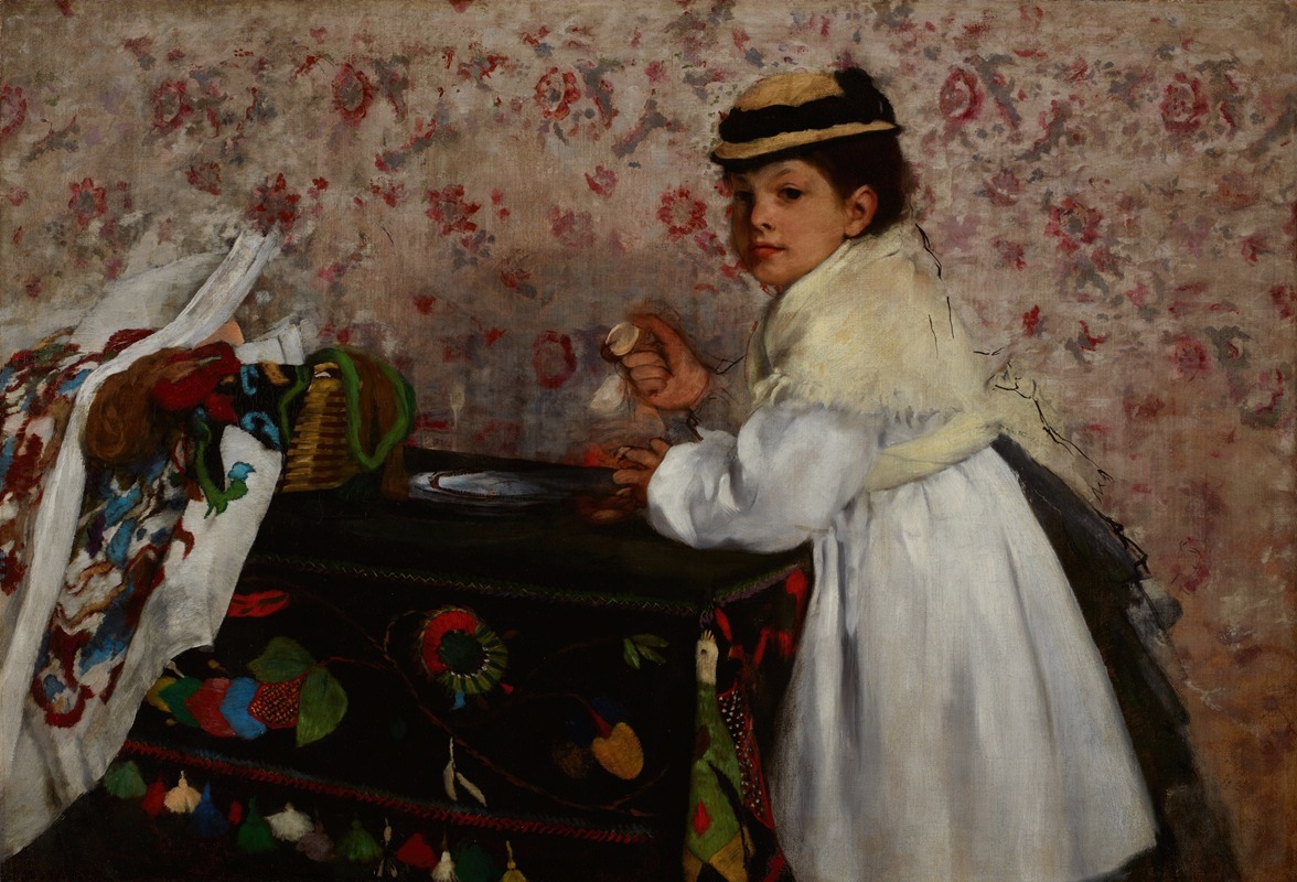 Edgar Degas - Portrait of Mlle. Hortense Valpinçon