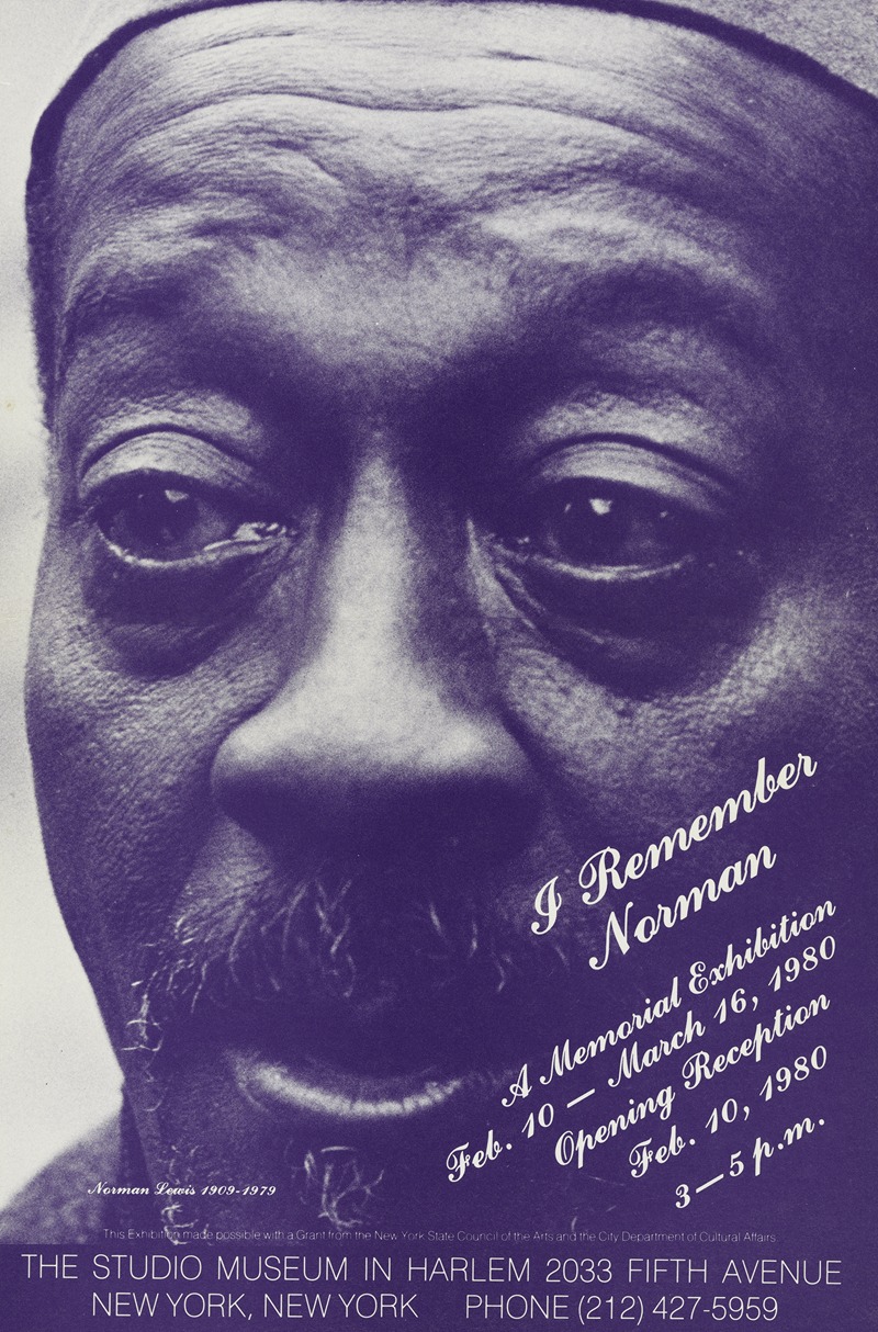 Anonymous - I Remember Norman memorial exhibition in honor of Norman Lewis at The Studio Museum of Harlem