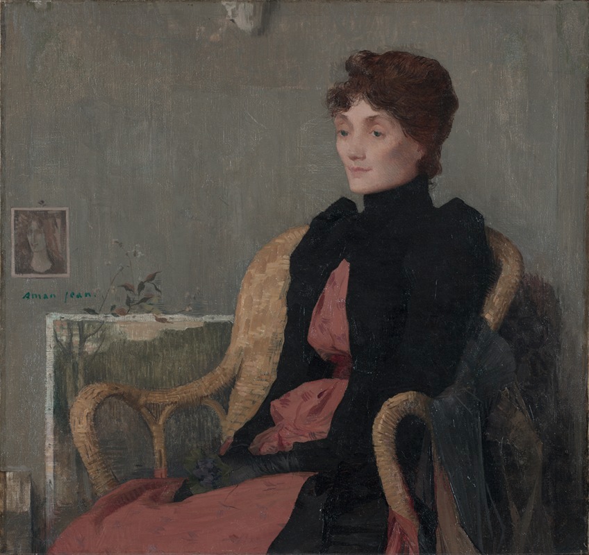 Edmond Francois Aman-Jean - Portrait of a Woman
