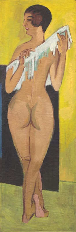 Ernst Ludwig Kirchner - Nude Figure (reverse)
