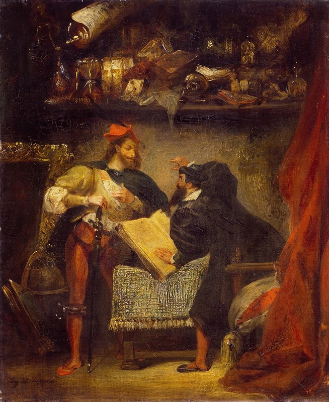 Eugène Delacroix - Faust and Mephistopheles