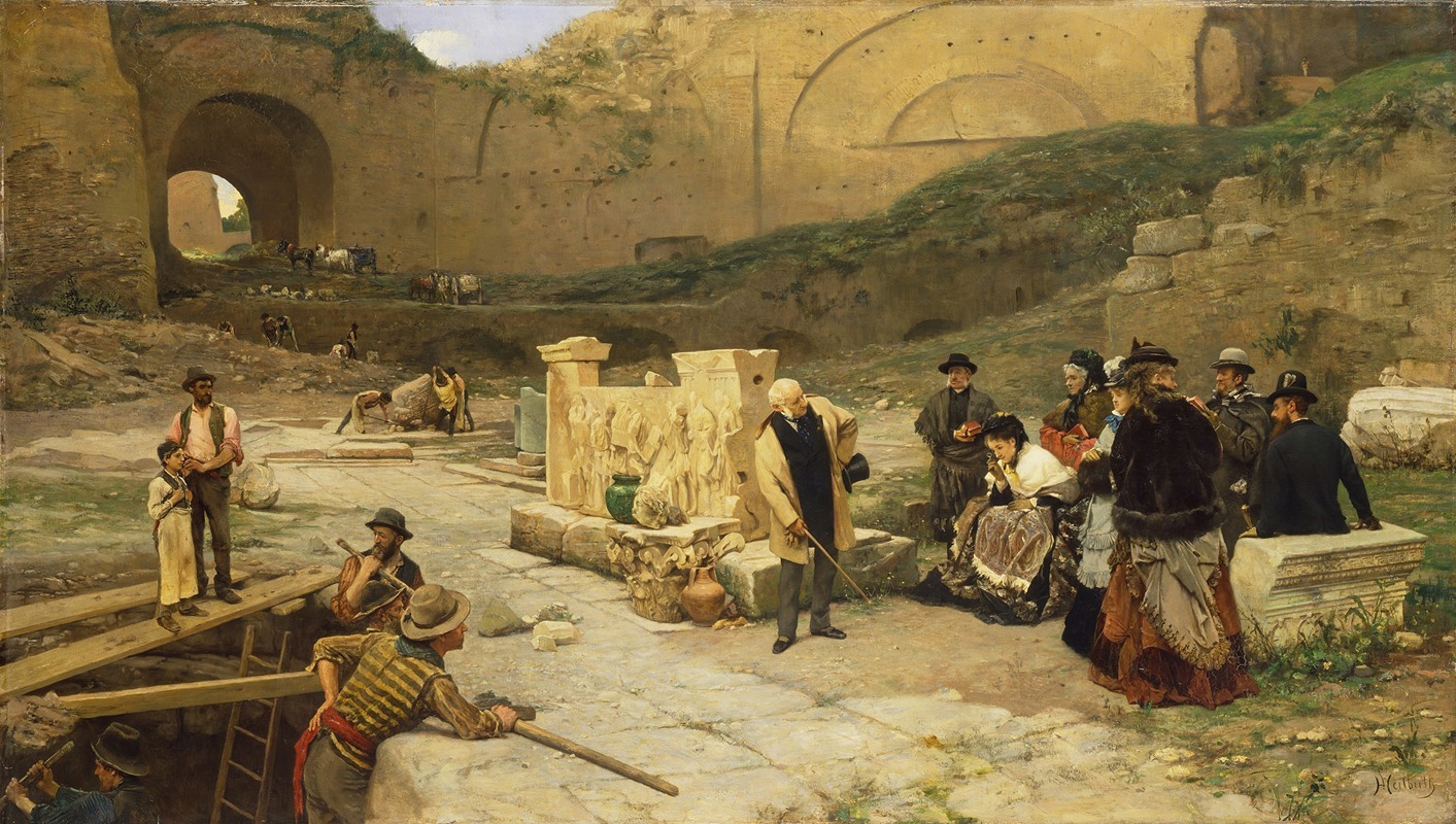 Ferdinand Heilbuth - Excavations in Rome