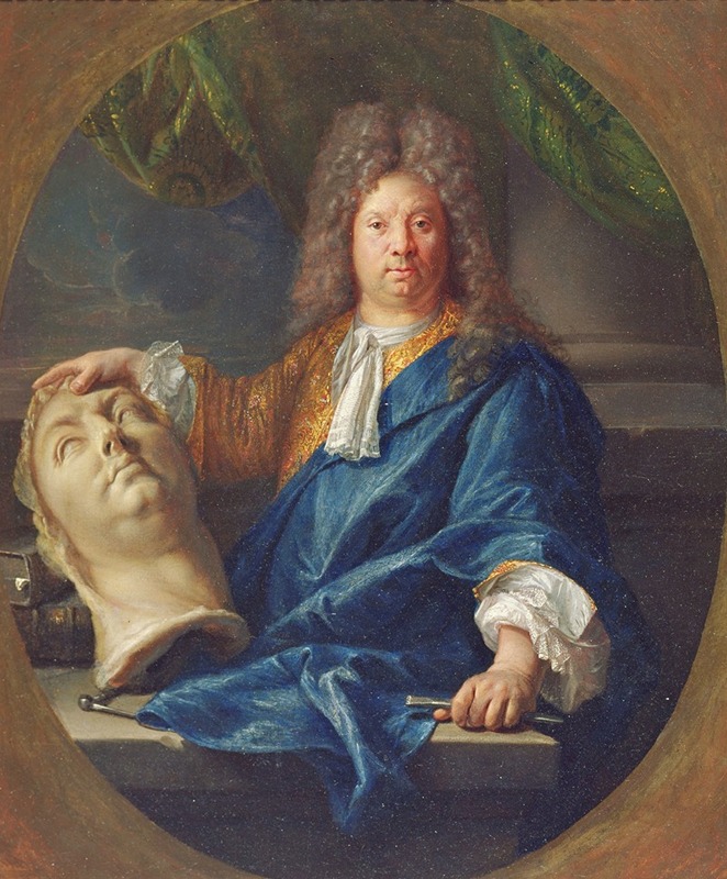 François Jouvenet - Portrait of Antoine Coysevox