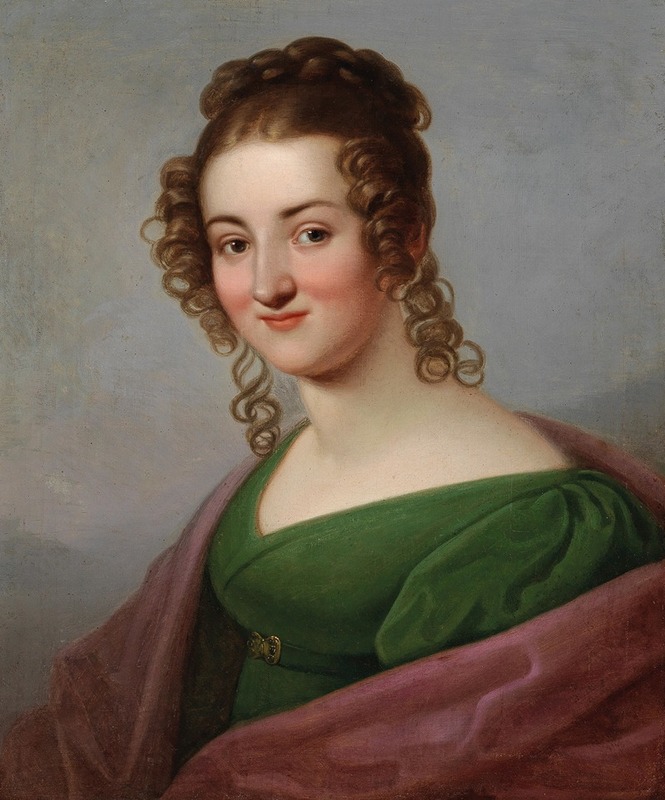 Franz Gerhard von Kügelgen Circle - Frau Bertha Schroeter, daughter of Postmaster Mittag, Dresden