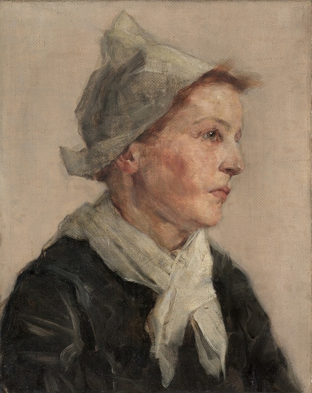 Frederick Gottwald - Head of a Woman