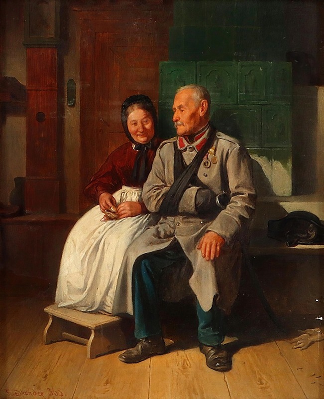 Friedrich Friedländer - An Elderly Couple