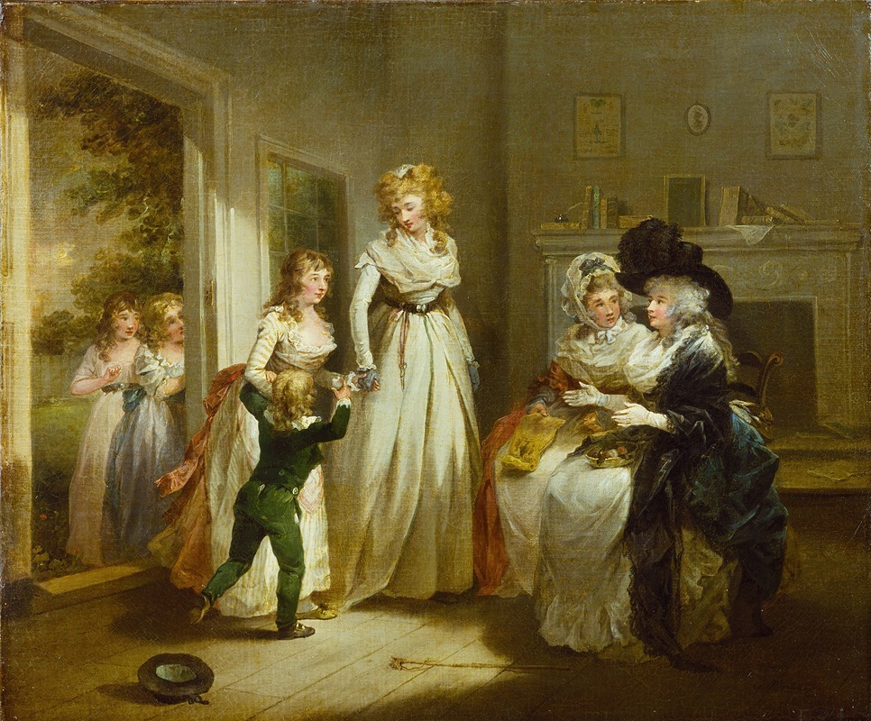 George Morland - A Visit to the Boarding School