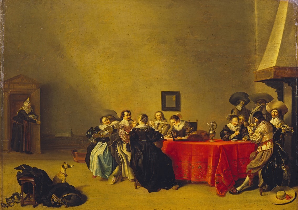 Hendrik Gerritsz Pot - A Merry Company at Table